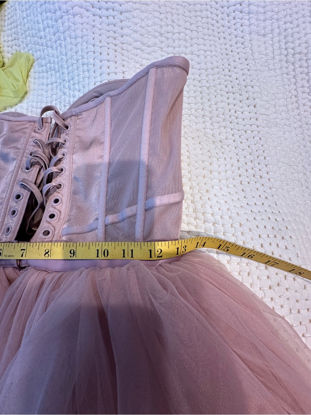 House of CB Darling French Rose Tulle Midi Dress, a strapless size small - Picture 13 of 15